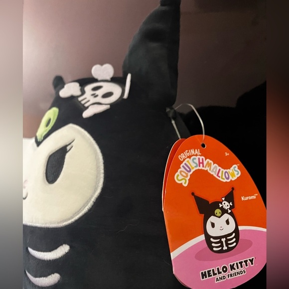 Skelly Kuromi 8” Sanrio Original Squishmallows Plush - Picture 3 of 11